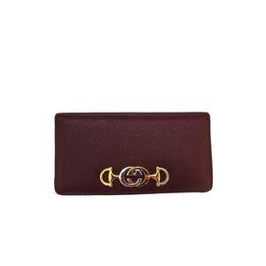 Gucci - Zumi Burgundy Zip Around Wallet